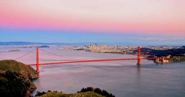 Golden Gate Bridge From Marin Headlands — Stock Photo, Image