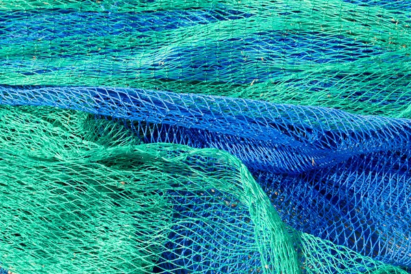 Filet de pêche aborder les textures de la Méditerranée — Photo