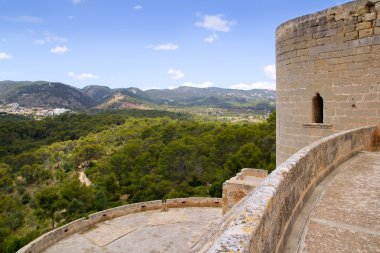 Castillo de Bellver castle in Palma de Mallorca clipart