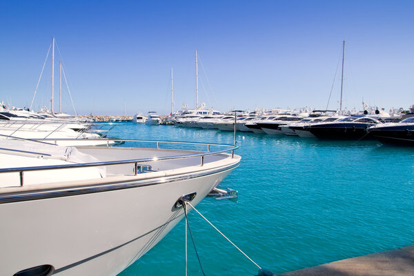 Calvia Puerto Portals Nous luxury yachts in Majorca