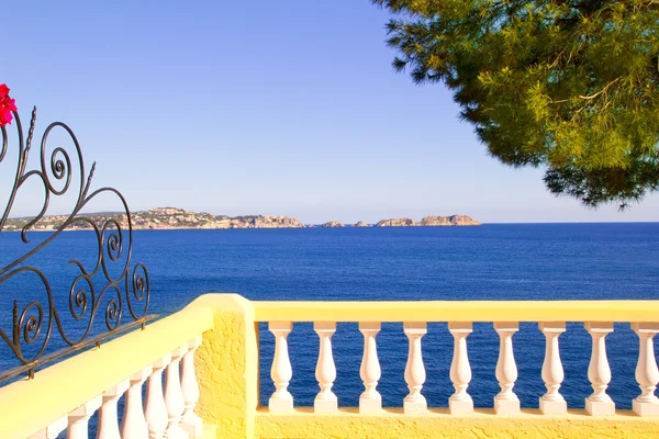 Akdeniz çiti cala fornells Mallorca — Stok fotoğraf