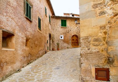 Medieval Valldemosa traditional Majorca village clipart