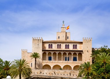 Almudaina palace in Palma de Mallorca from Majorca clipart