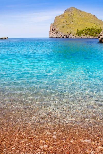 Playa de Escorca Sa Calobra en Mallorca isla baleárica — Foto de Stock