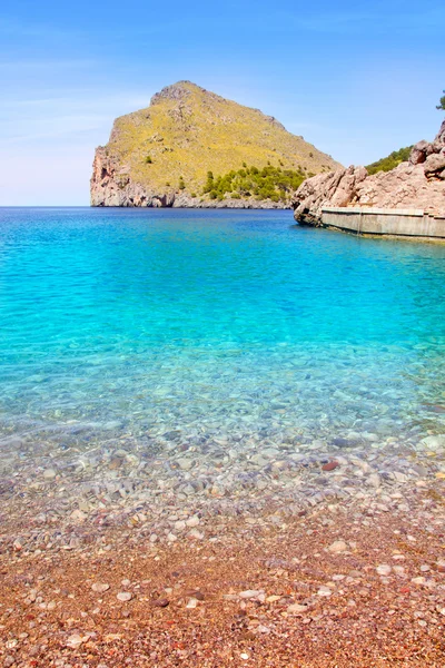 Escorca Sa Calobra beach in Mallorca balearic island — Stock Photo, Image