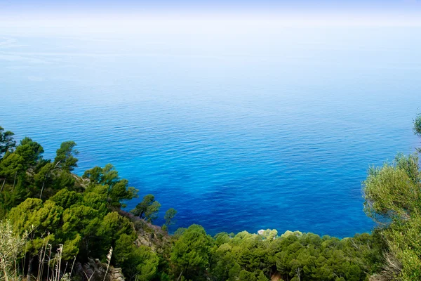 Hög utsikt över Medelhavet från mallorca deia — Stockfoto