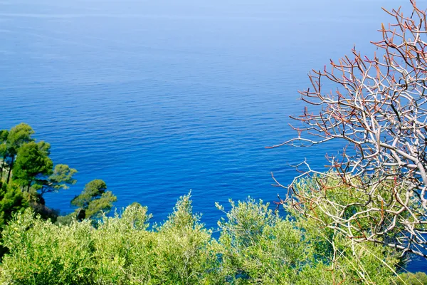 Wysokiej widoki na Morze Śródziemne z mallorca deia — Zdjęcie stockowe