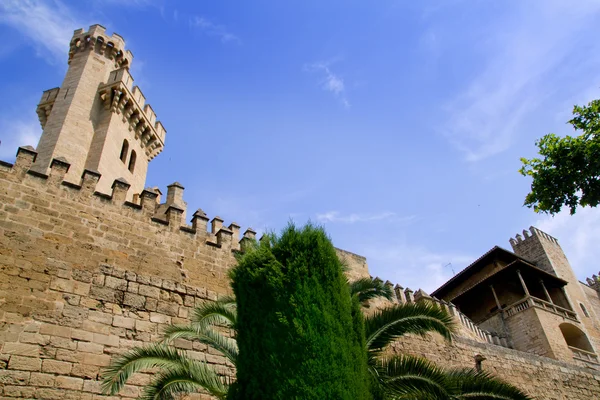 Almudaina palace w palma de mallorca z Majorki — Zdjęcie stockowe