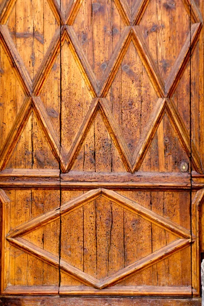 Aged golden wood door from Lonja of Palma de Majorca — Stock Photo, Image