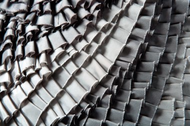 Gray ruffled skirt pleated texture clipart