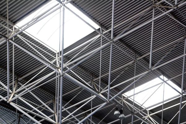 Construcción de techo de acero industrial —  Fotos de Stock