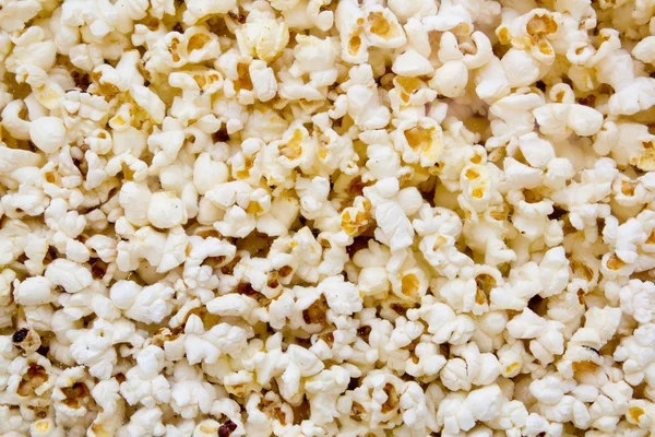 Majs popcorn textur Visa från glas — Stockfoto