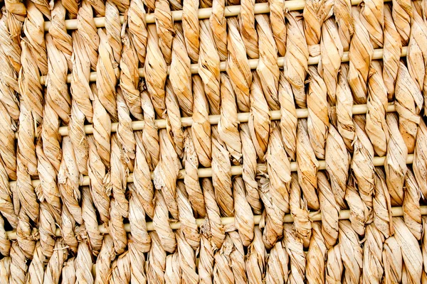 Basketry traditional texture of twisted reeds — Stock Photo, Image