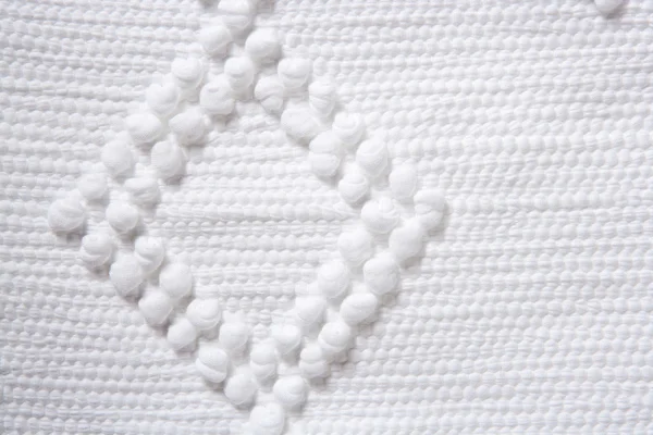 Katoen tricot pique stof macro textuur — Stockfoto