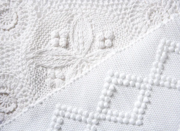 棉针织赌气织物宏纹理 — 图库照片