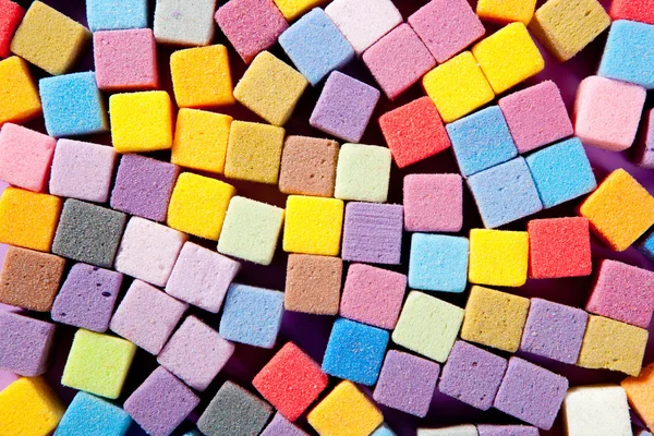 Textura de cubos de espuma quadrada colorida — Fotografia de Stock