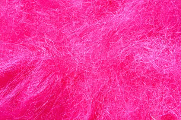 Cabelo rosa artificial textura bagunçada — Fotografia de Stock
