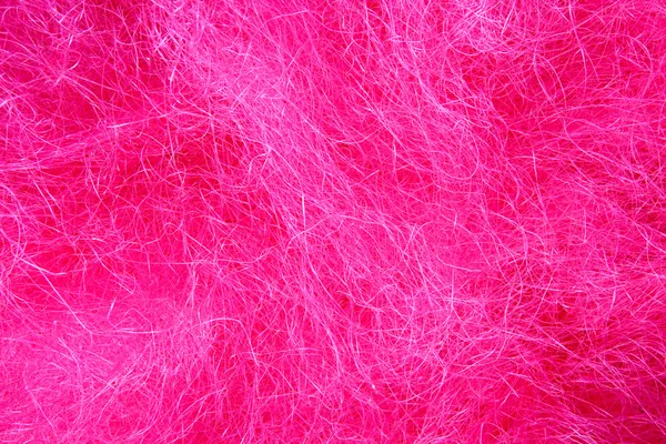 Umělé růžové vlasy chaotický textura — Stock fotografie
