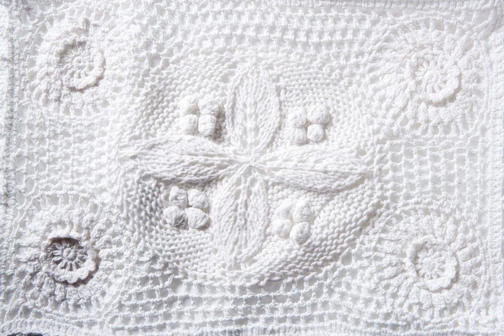 Cotton tricot pique fabric macro texture
