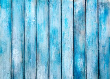 Aged blue painted grunge wood texture clipart