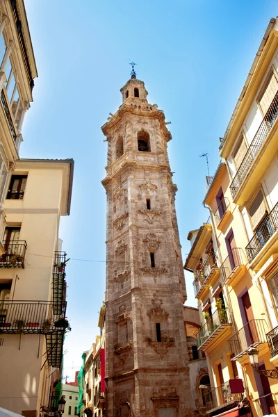 Torre da igreja de Santa Catalina em Valência — Fotografia de Stock