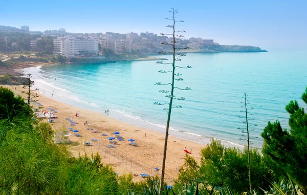 Longa praia Platja larga em Salou Tarragona — Fotografia de Stock