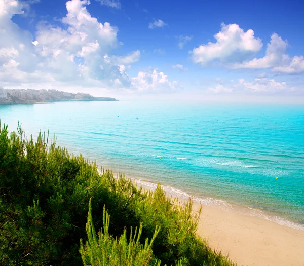 Larga playa Platja larga en Salou Tarragona — Foto de Stock