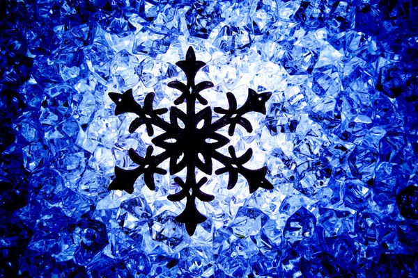Crhistmas símbolo estrela floco de neve — Fotografia de Stock