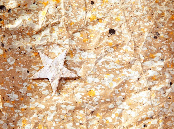 Karácsonyi csillag háttér-papír újrahasznosítás — Stock Fotó