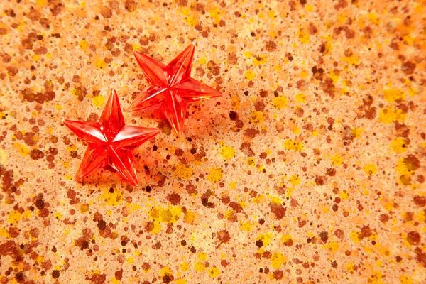 Різдвяні зірки призми на переробленому папері — стокове фото