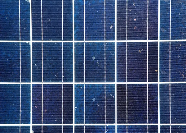 青い太陽エネルギープレートの詳細 — ストック写真