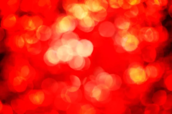 Abstraktní rozostření, rozostření červená vánoční osvětlení — Stock fotografie