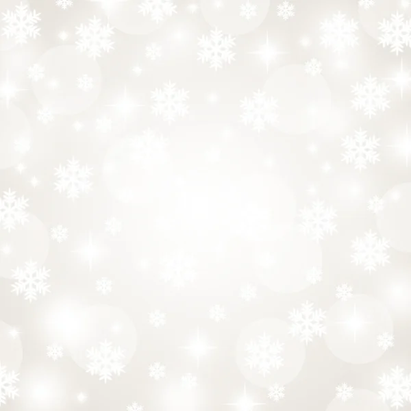 Vánoční sněhové vločky a hvězdy ilustrace — Stock fotografie