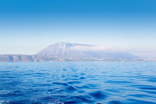Denia Javea Mongo montaña del mar — Foto de Stock