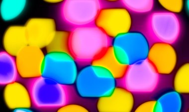 parlayan bokeh siyah renkli ışıklar