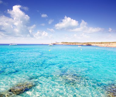 Cala Conta in Ibiza island near San Antonio clipart