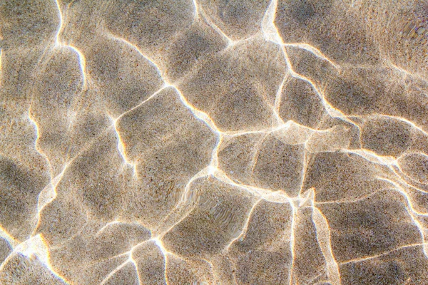 Beach sand bottom ripple of water waves — Stock Photo, Image