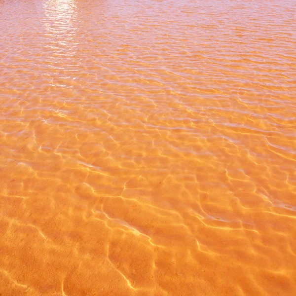 Formentera Ses Salines saltworks red water — Stock Photo, Image
