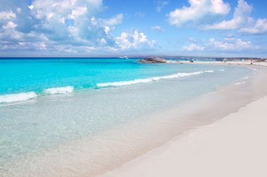 Illetes Formentera East beach tropical turquoise clipart