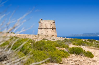 Torre des Garrovet in Babaria Cape Formentera clipart