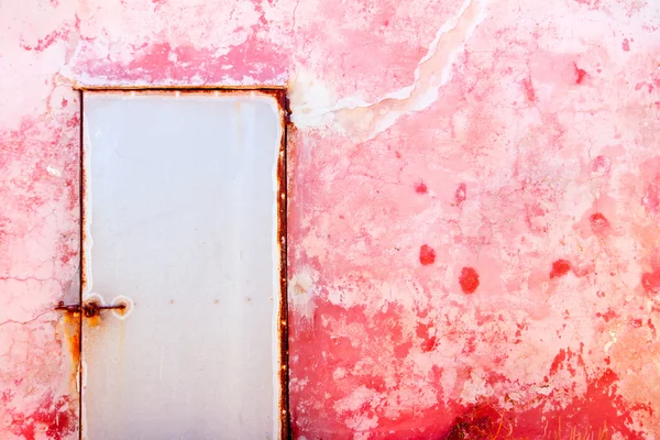 Pink mediterranean grunge wal texture — Stock Photo, Image