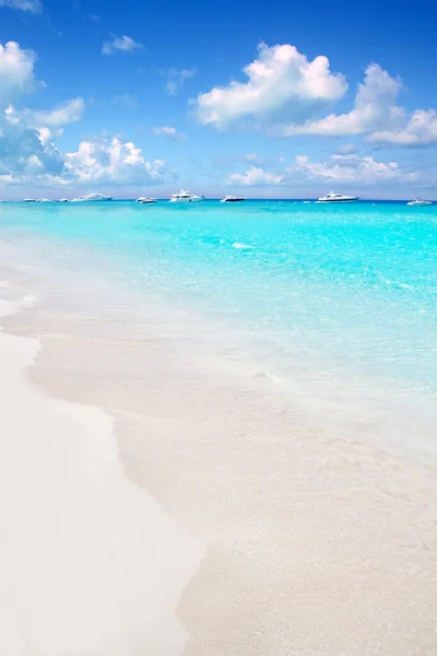 Illetes Formentera Playa este turquesa tropical — Foto de Stock