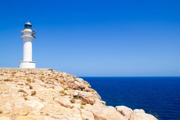 Barbarlığın cape deniz feneri formentera Adası — Stok fotoğraf