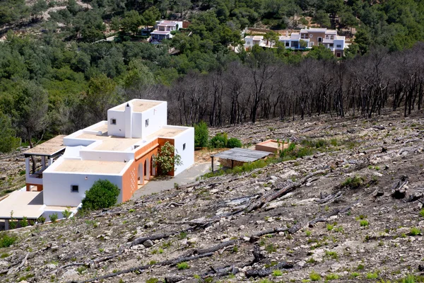 Ibiza dopo l'incendio nella primavera 2011 — Foto Stock