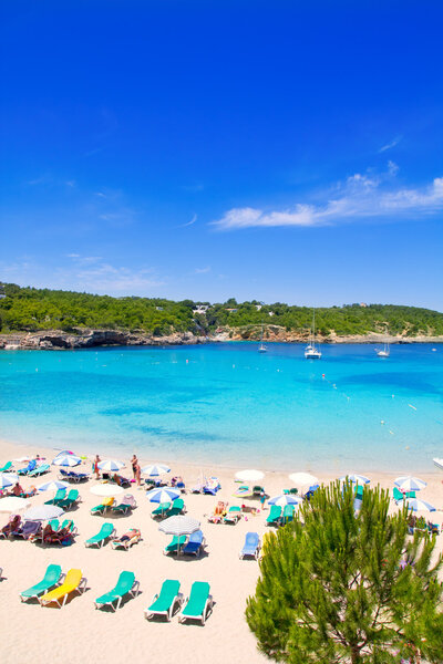 Ibiza Portinatx turquoise beach paradise island