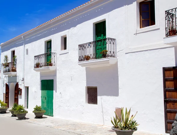 Ibiza Sant Joan Labritja San Juan casas blancas — Foto de Stock
