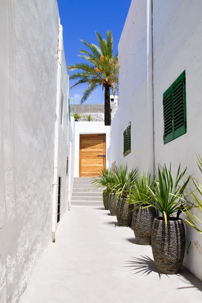Ibiza Sant Joan Labritja San Juan white houses — Stock Photo, Image