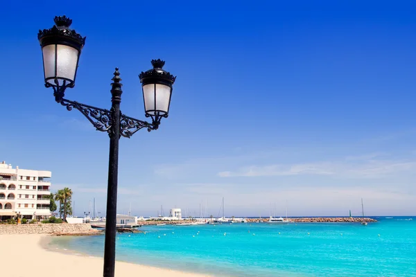 Ibiza santa eulalia del rio tyrkysové pláže — Stock fotografie