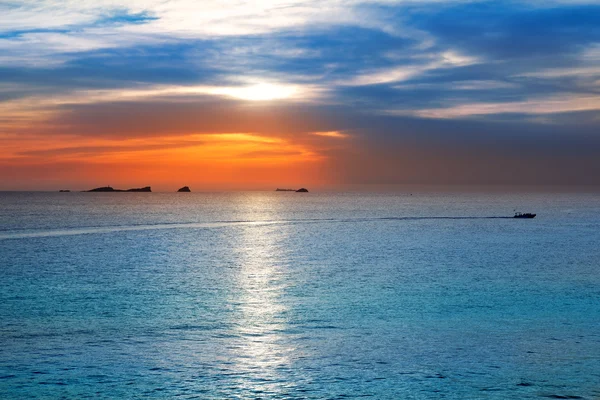 Ibiza cala Conta Conmte por do sol — Fotografia de Stock