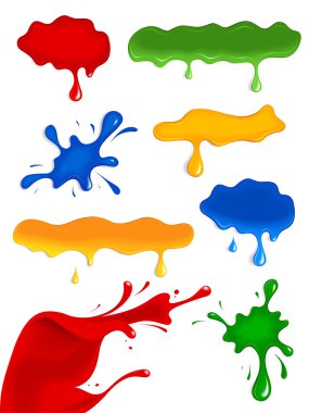 Colour paints. clipart